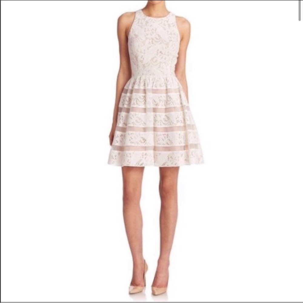 White Formal Aidan Mattox Sundress
